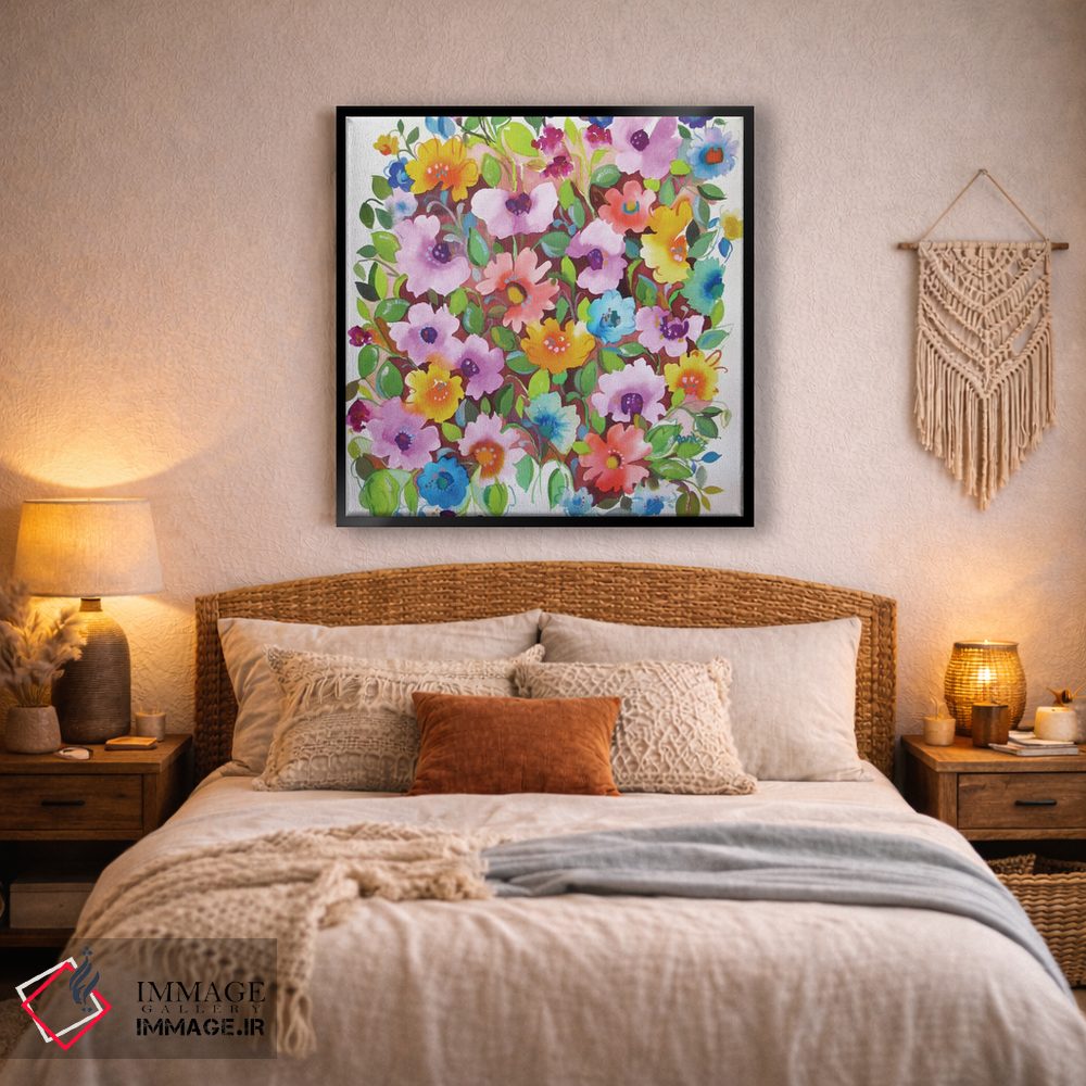 تابلو دکوراتیو بنفشه های تابستانی اثر کیم پارکر - D4B