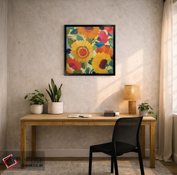 تابلو دکوراتیو گل های بازار I اثر کیم پارکر - D6B