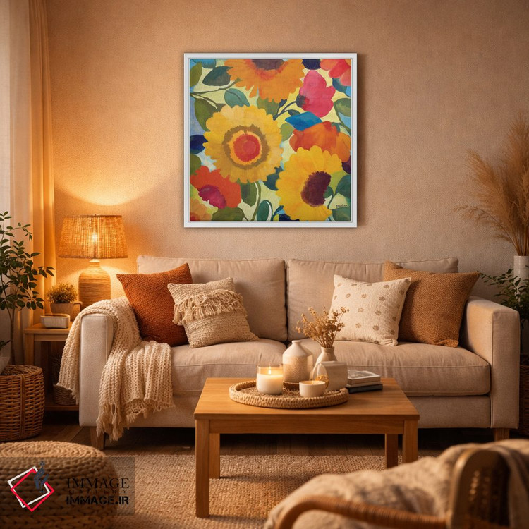 تابلو دکوراتیو گل های بازار I اثر کیم پارکر - D5W