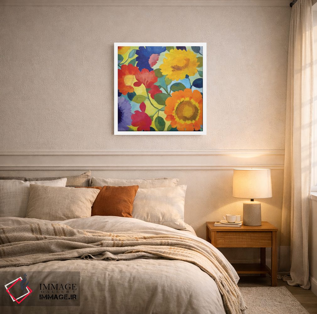 تابلو دکوراتیو گل های بازار II اثر کیم پارکر - D3W