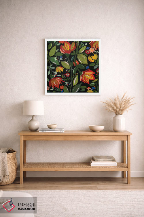 تابلو دکوراتیو گل های هائیتی اثر کیم پارکر - D1W