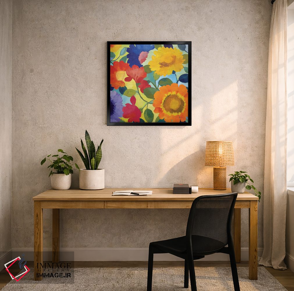 تابلو دکوراتیو گل های بازار II اثر کیم پارکر - D5B