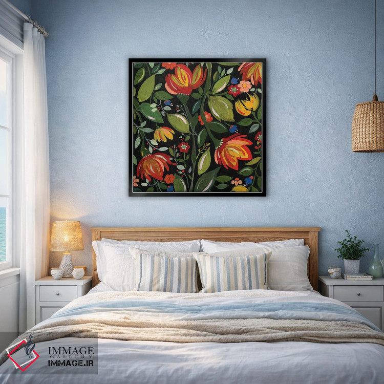 تابلو دکوراتیو گل های هائیتی اثر کیم پارکر - D4B