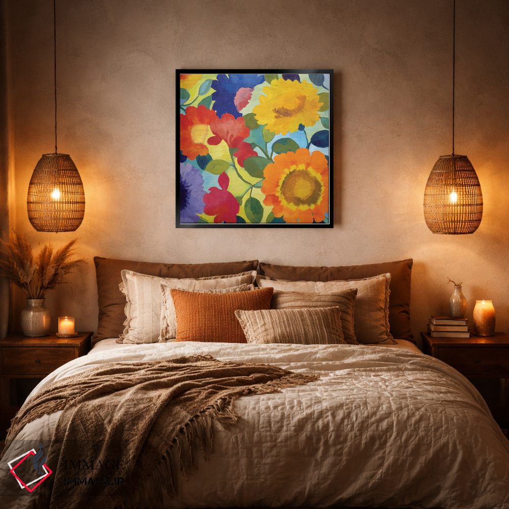 تابلو دکوراتیو گل های بازار II اثر کیم پارکر - D6B