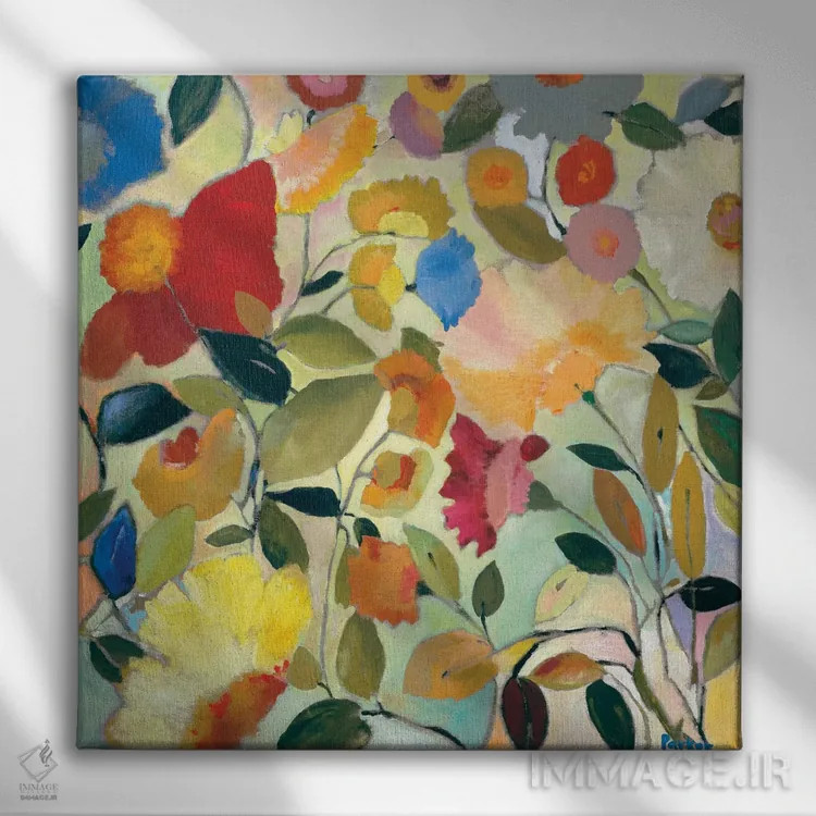 تابلو دکوراتیو باغ آگوست اثر کیم پارکر - نمای روبهرو روی دیوار