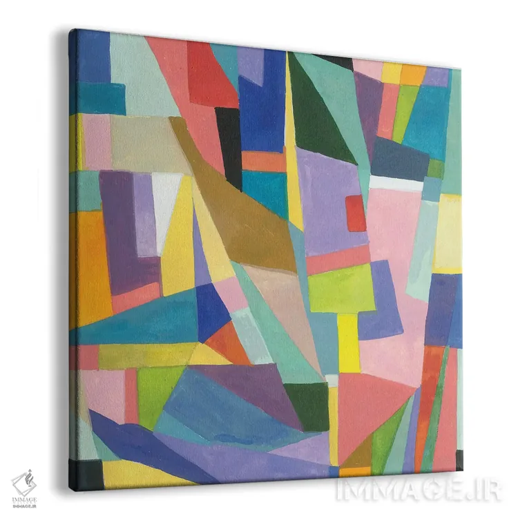 تابلو انتزاعی آمازونیکا اثر کیم پارکر - نمای پرسپکتیو محصول