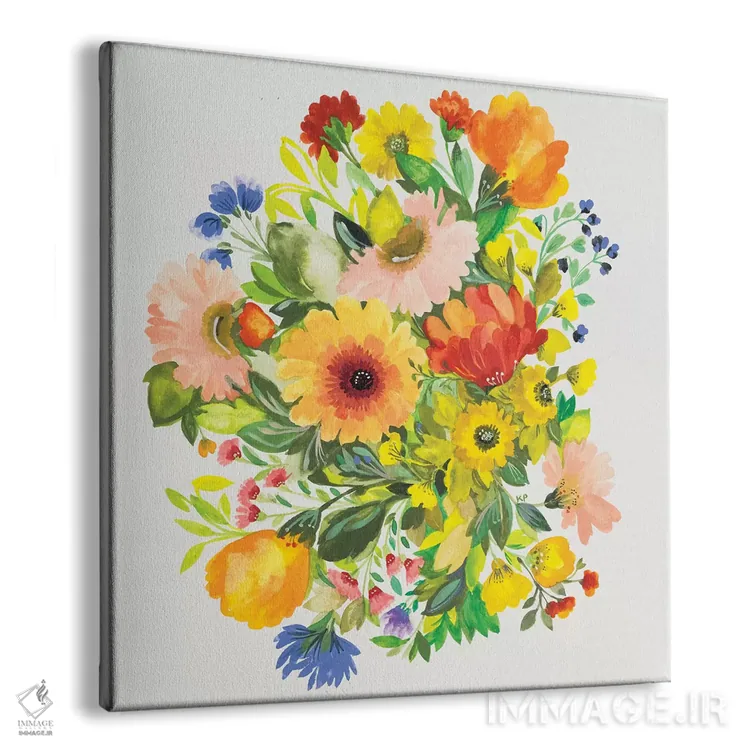 تابلو دکوراتیو دسته گل باغ سپتامبر اثر کیم پارکر - نمای پرسپکتیو محصول