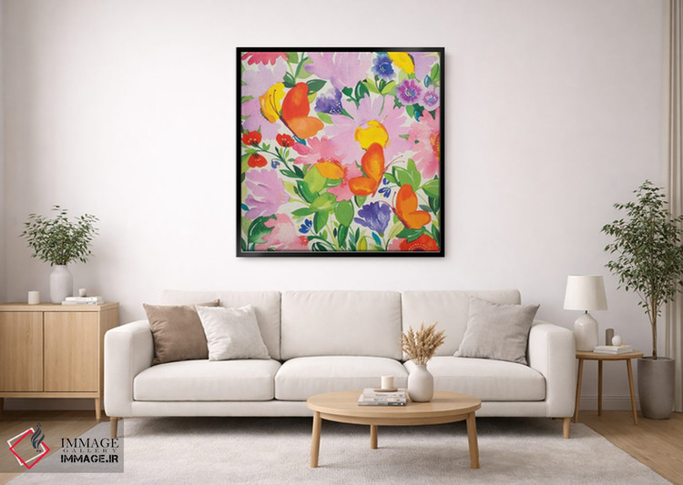 تابلو دکوراتیو پروانه ها و اکیناسه اثر کیم پارکر - D2B