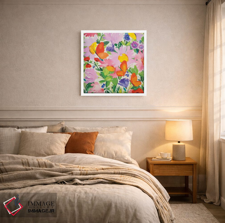 تابلو دکوراتیو پروانه ها و اکیناسه اثر کیم پارکر - D6W