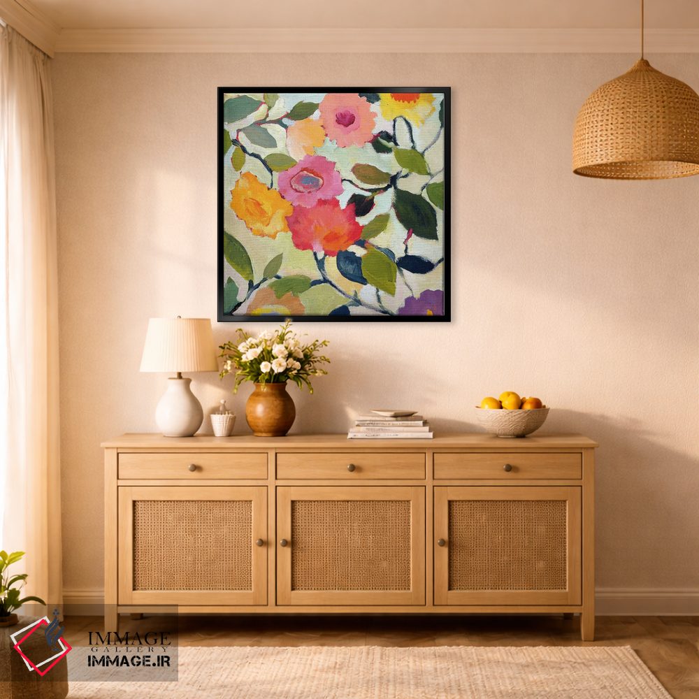 تابلو دکوراتیو رزهای وحشی اثر کیم پارکر - D2B