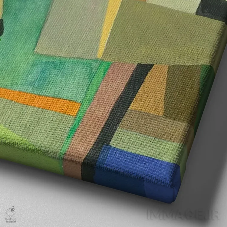 تابلو انتزاعی آمستردام اثر کیم پارکر - نمای نزدیک بافت بوم