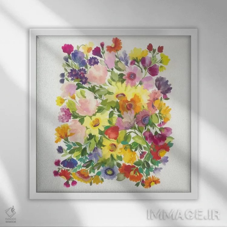 تابلو دکوراتیو دافنیس و کلویی اثر کیم پارکر - نمای قابدار سفید