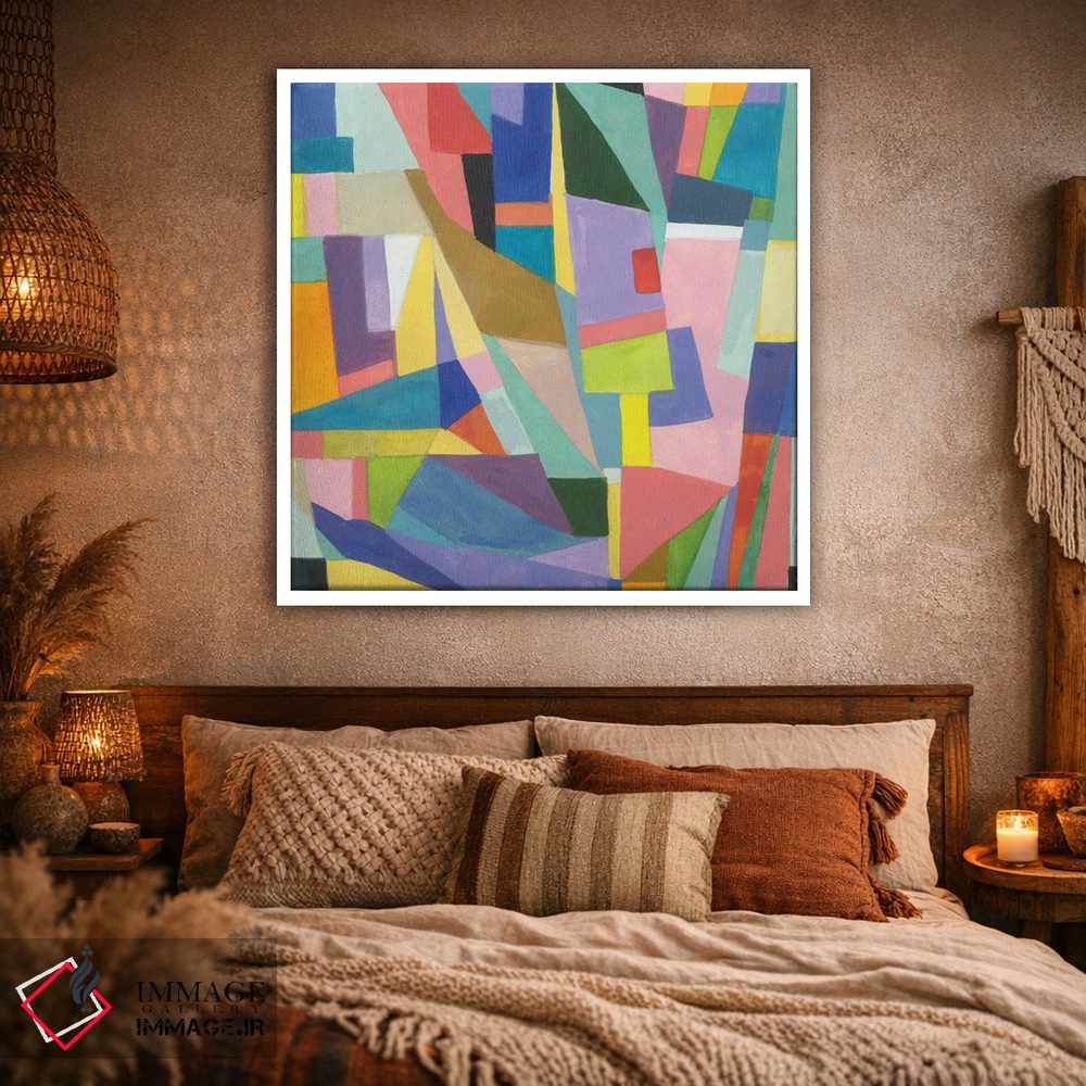 تابلو انتزاعی آمازونیکا اثر کیم پارکر - D1W