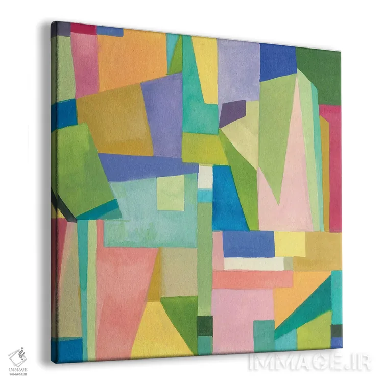 تابلو انتزاعی دوبلین I اثر کیم پارکر - نمای پرسپکتیو محصول