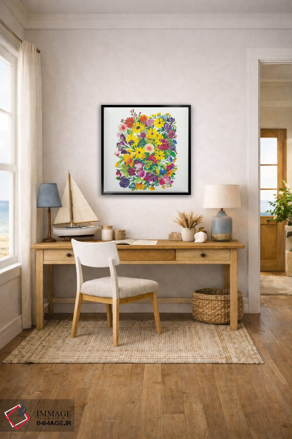 تابلو دکوراتیو چمنزار پاییزی اثر کیم پارکر - D3B