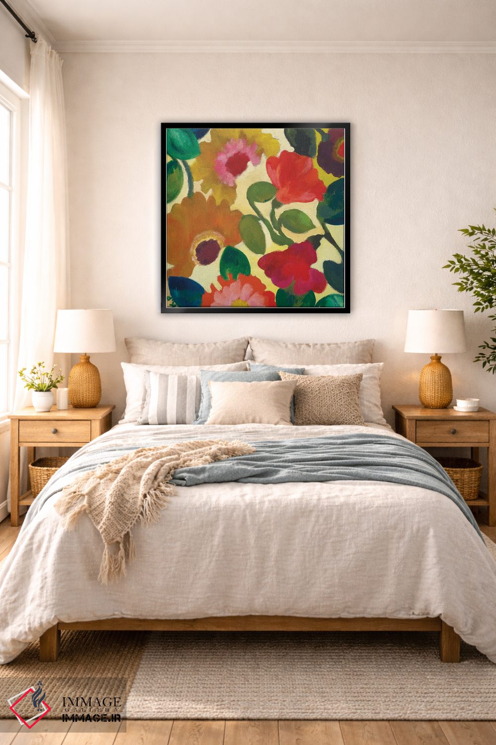 تابلو دکوراتیو شقایق کوهی I اثر کیم پارکر - D6B