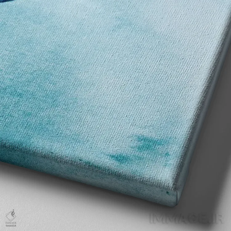 تابلو دکوراتیو سوار بر نهنگ اثر کارلی پرولد - نمای نزدیک بافت بوم