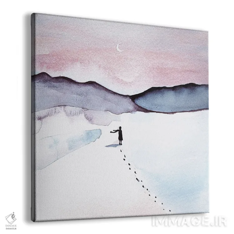 تابلو دکوراتیو تنهایی اثر کارلی پرولد - نمای پرسپکتیو محصول