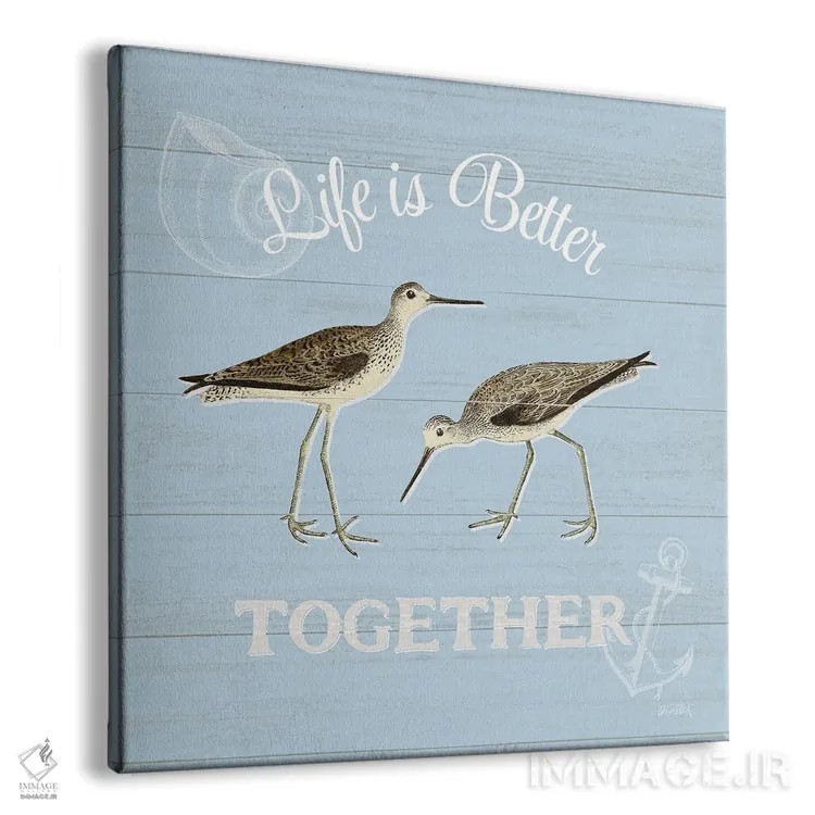 تابلو دکوراتیو کنار خلیج IV آبی اثر کیتی پرتیه - نمای پرسپکتیو محصول