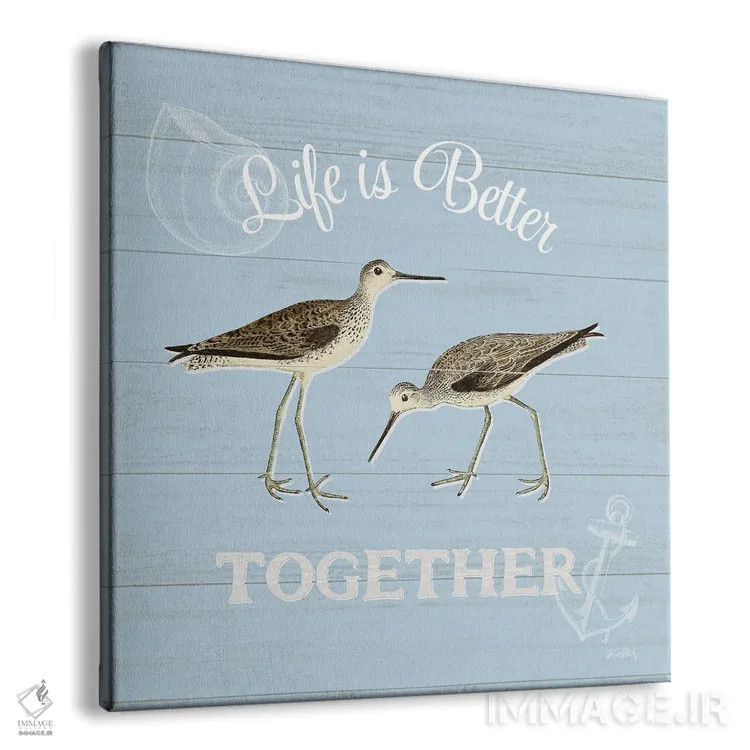 تابلو دکوراتیو کنار خلیج IV آبی اثر کیتی پرتیه - نمای پرسپکتیو محصول