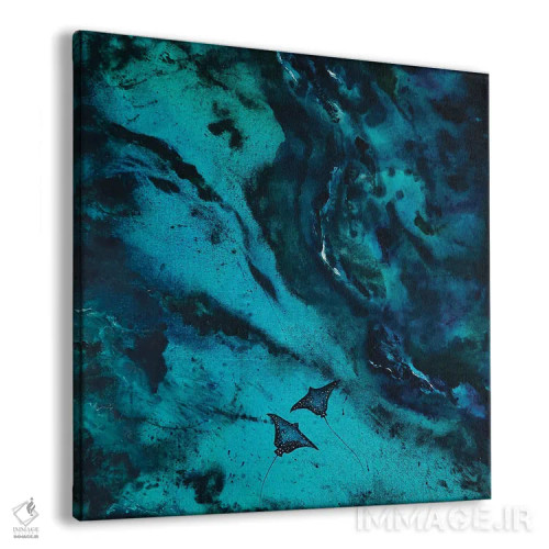 تابلو دکوراتیو مانتارای ها اثر کارلی پرولد - نمای پرسپکتیو محصول