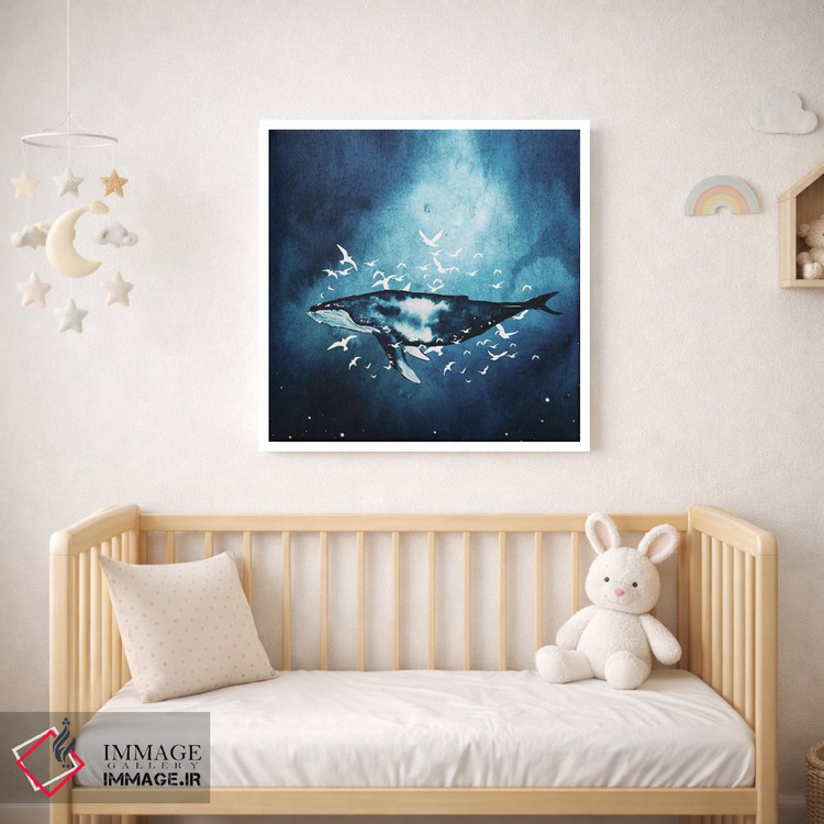 تابلو دکوراتیو رویاهای نهنگ اثر کارلی پرولد - D1W