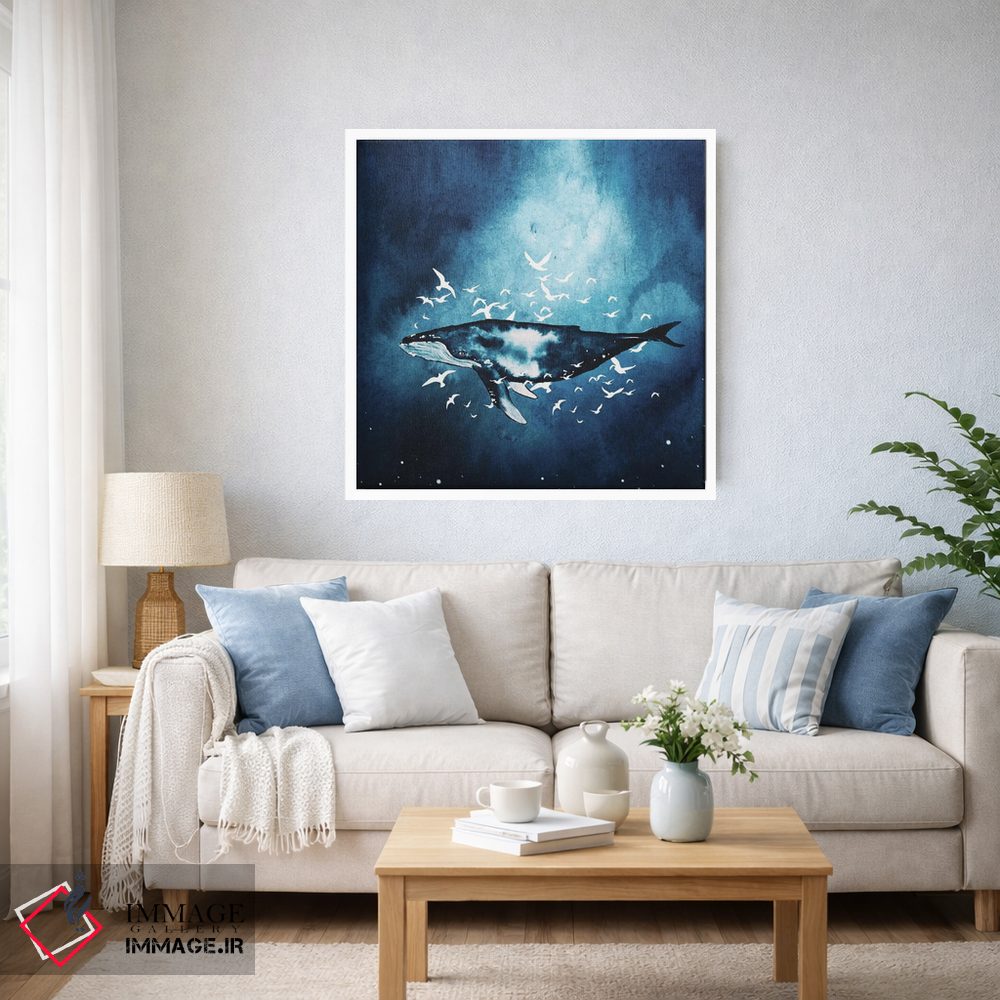 تابلو دکوراتیو رویاهای نهنگ اثر کارلی پرولد - D4W