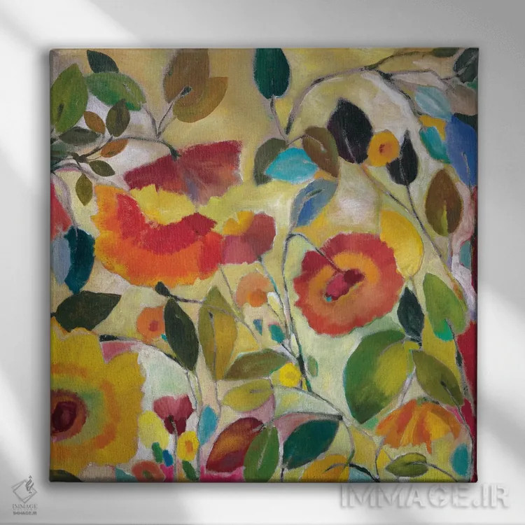 تابلو دکوراتیو فانتزی باغ اثر کیم پارکر - نمای روبهرو روی دیوار