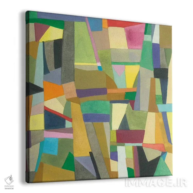 تابلو انتزاعی اباوربرو اثر کیم پارکر - نمای پرسپکتیو محصول