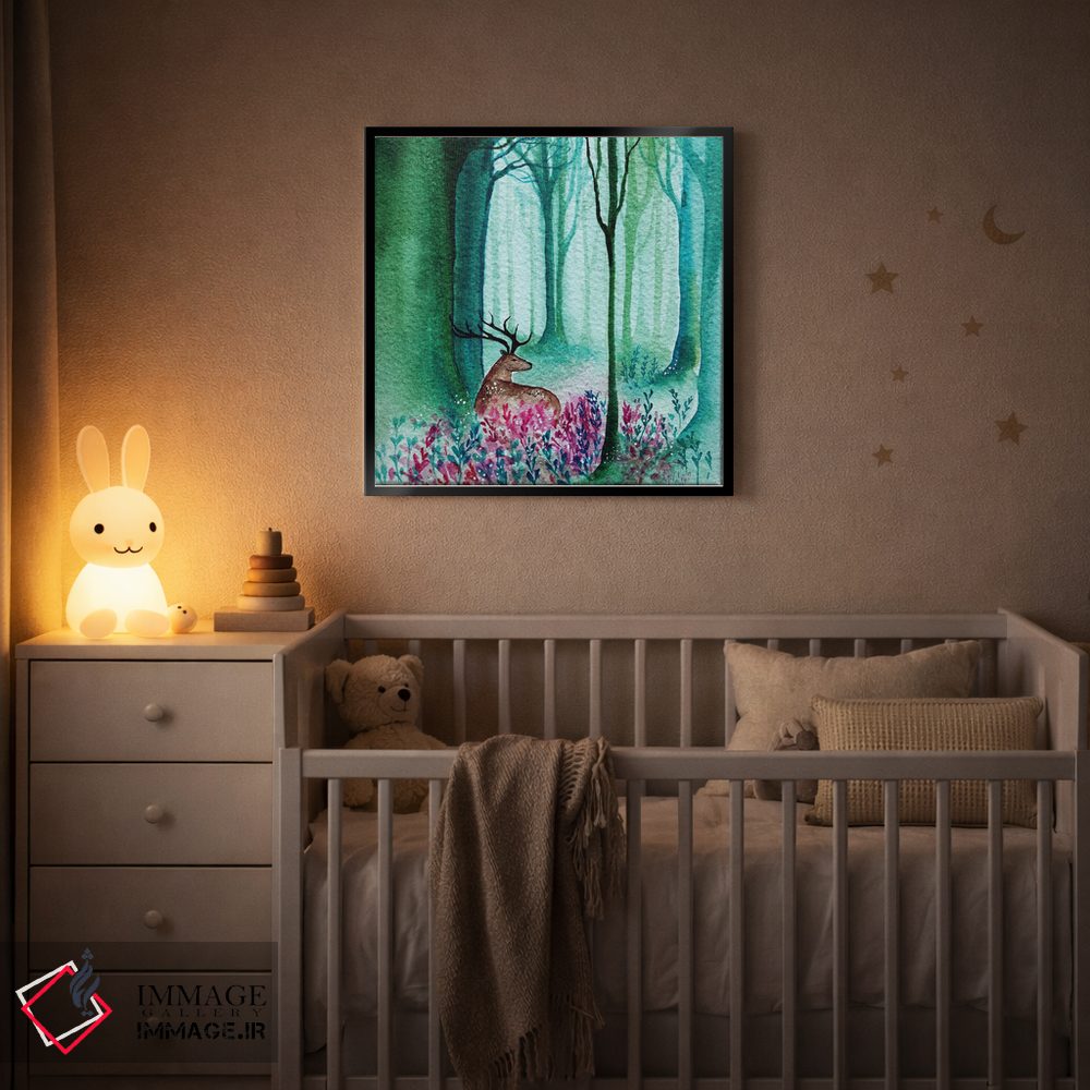 تابلو دکوراتیو گوزن جنگلی اثر کارلی پرولد - D5B