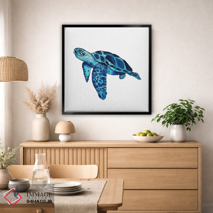 تابلو دکوراتیو لاک پشت دریایی II اثر کارلی پرولد - D6B