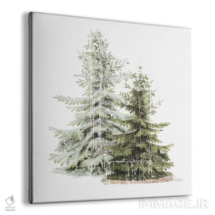 تابلو دکوراتیو درختان تعطیلات جنگلی اثر کیتی پرتیه - نمای پرسپکتیو محصول