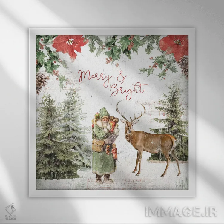 تابلو دکوراتیو تعطیلات جنگلی III اثر کیتی پرتیه - نمای قابدار سفید