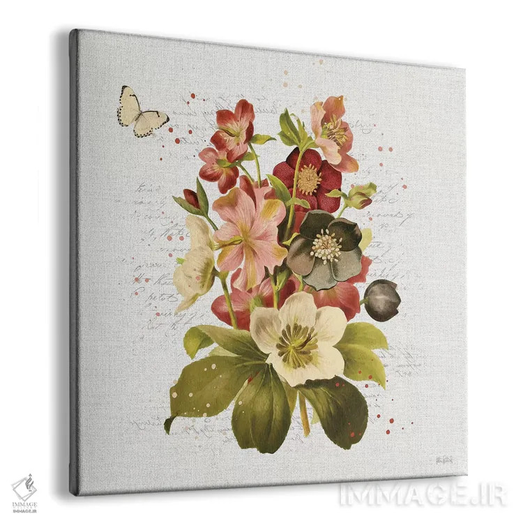 تابلو دکوراتیو گلبرگ های کلاسیک VI اثر کیتی پرتیه - نمای پرسپکتیو محصول