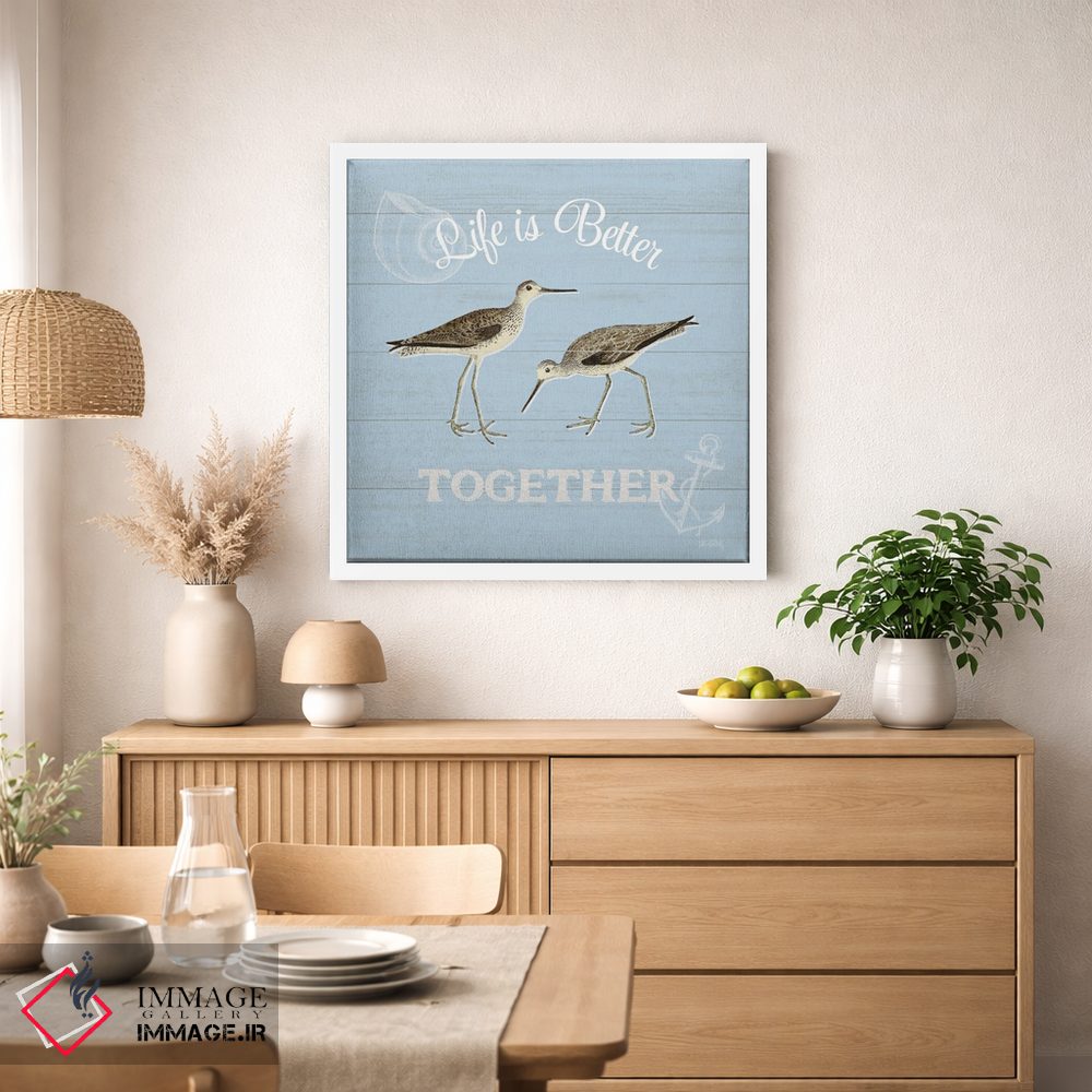 تابلو دکوراتیو کنار خلیج IV آبی اثر کیتی پرتیه - D1W