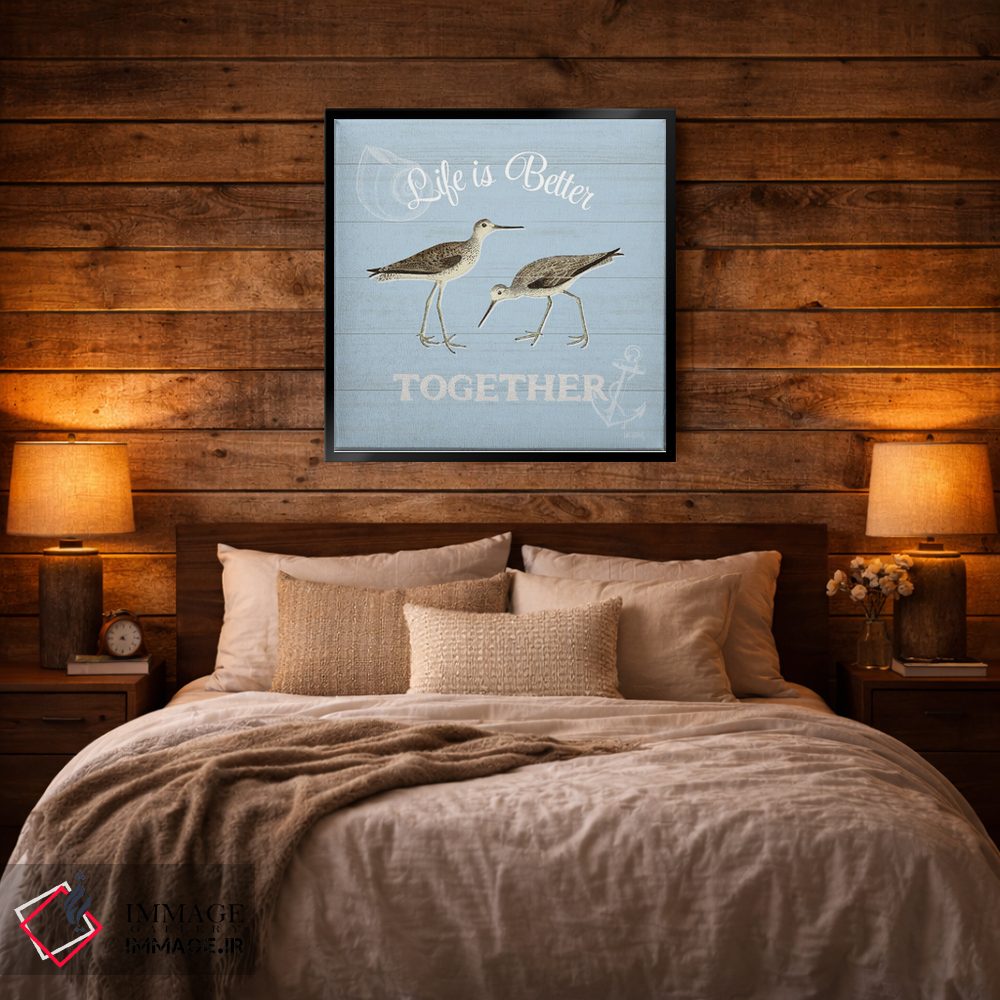 تابلو دکوراتیو کنار خلیج IV آبی اثر کیتی پرتیه - D3B