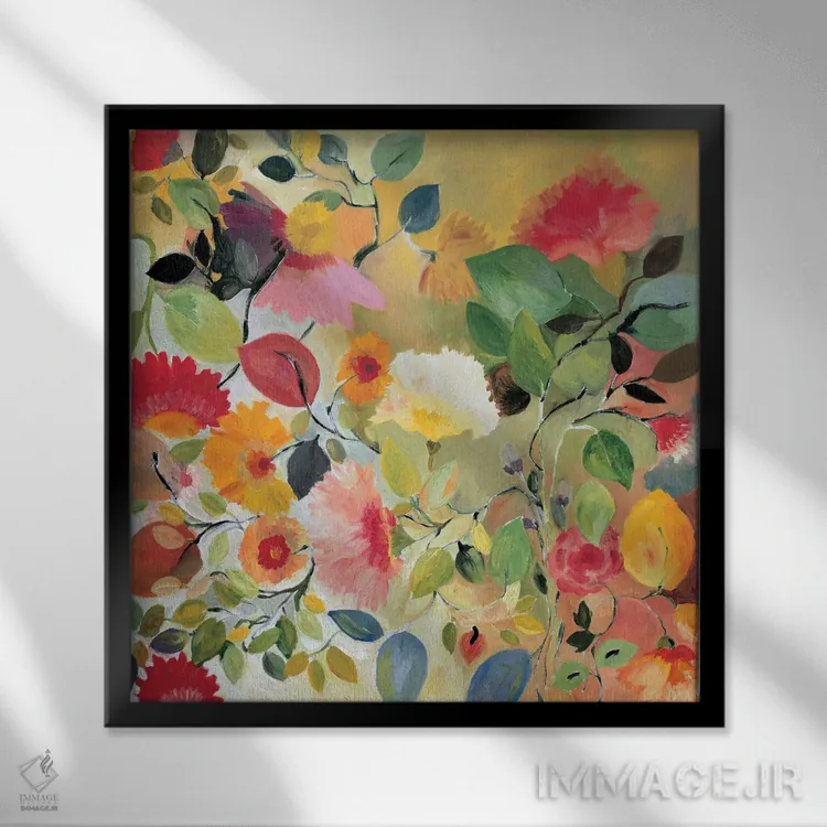 تابلو دکوراتیو باغ امید اثر کیم پارکر - نمای قابدار مشکی