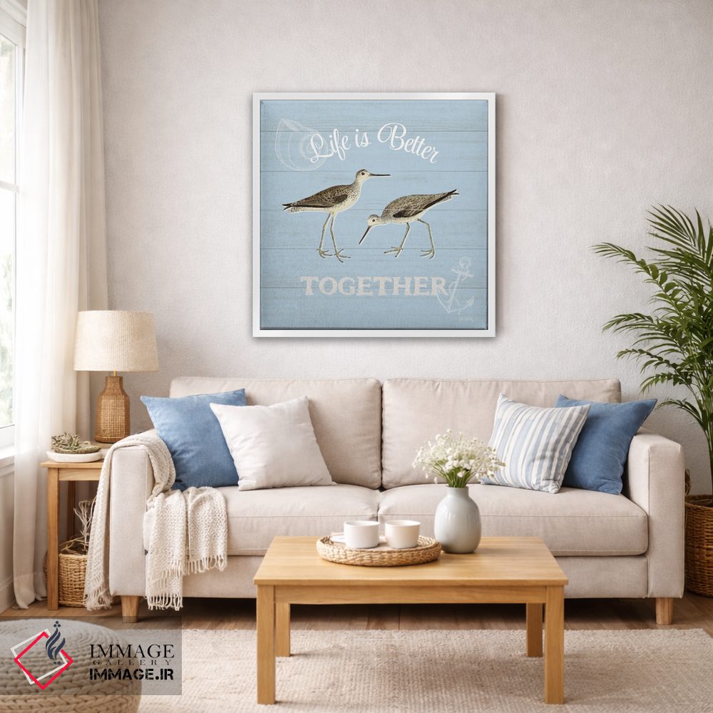 تابلو دکوراتیو کنار خلیج IV آبی اثر کیتی پرتیه - D6W