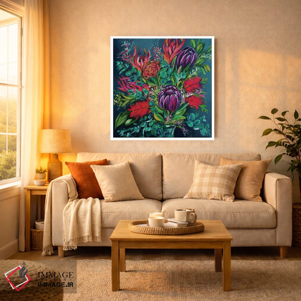 تابلو دکوراتیو دسته گل فاین باس اثر کارلی پرولد - D3W