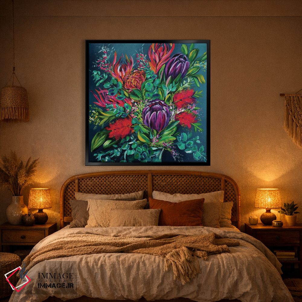 تابلو دکوراتیو دسته گل فاین باس اثر کارلی پرولد - D2B