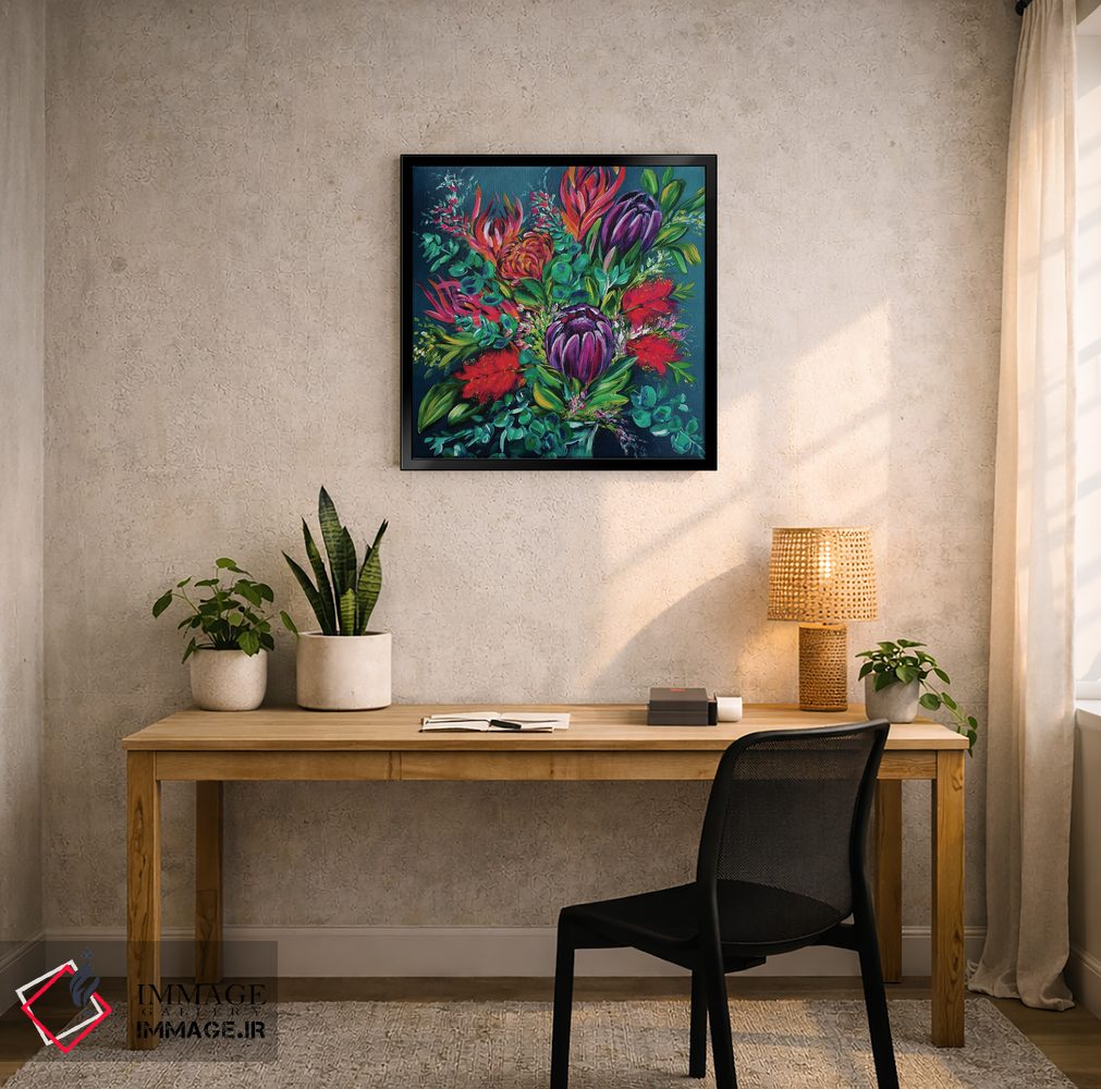 تابلو دکوراتیو دسته گل فاین باس اثر کارلی پرولد - D5B