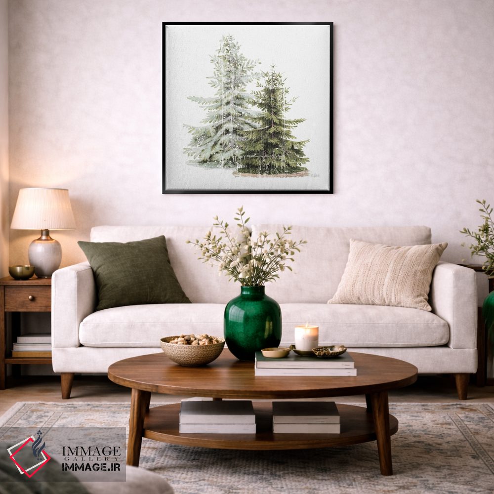 تابلو دکوراتیو درختان تعطیلات جنگلی اثر کیتی پرتیه - D3B