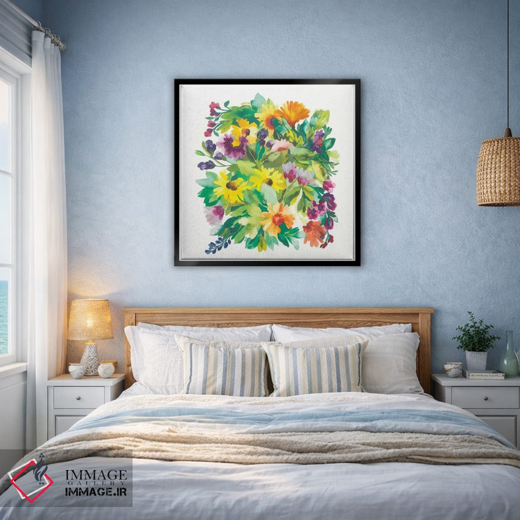تابلو دکوراتیو دسته گل فرانسوی اثر کیم پارکر - D3B