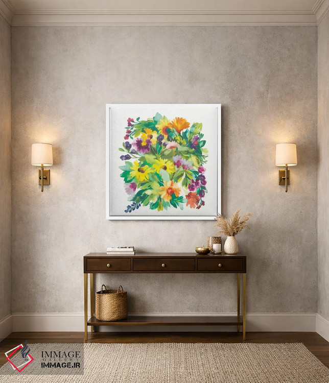 تابلو دکوراتیو دسته گل فرانسوی اثر کیم پارکر - D2W