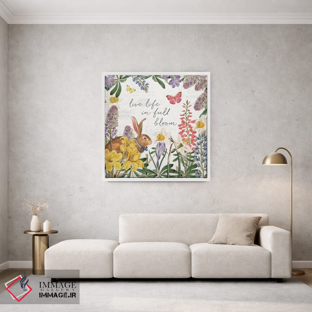 تابلو دکوراتیو باغ عید پاک II با پاپیون اثر کیتی پرتیه - D1W