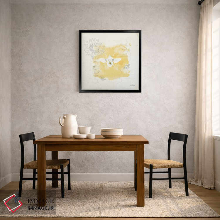 تابلو مینیمال زنبور و زنبور VII اثر کیتی پرتیه - D2B