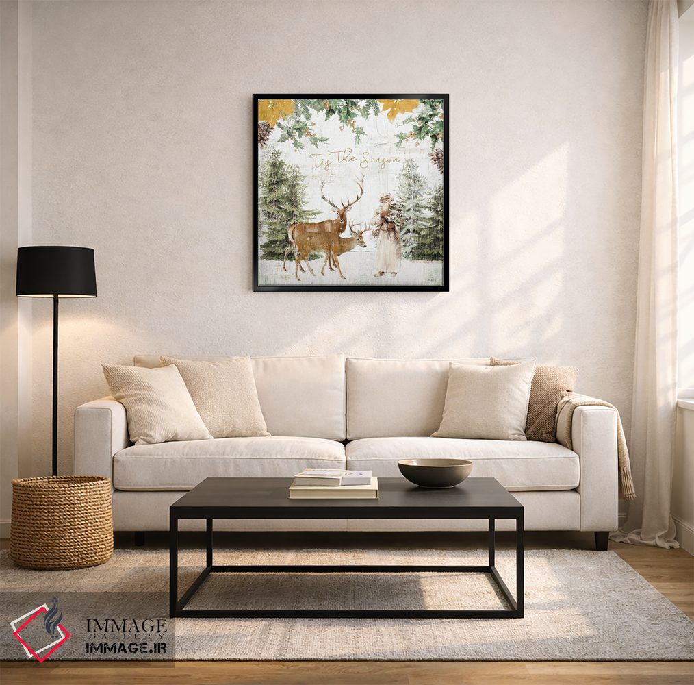 تابلو دکوراتیو تعطیلات جنگلی II طلایی اثر کیتی پرتیه - D3B