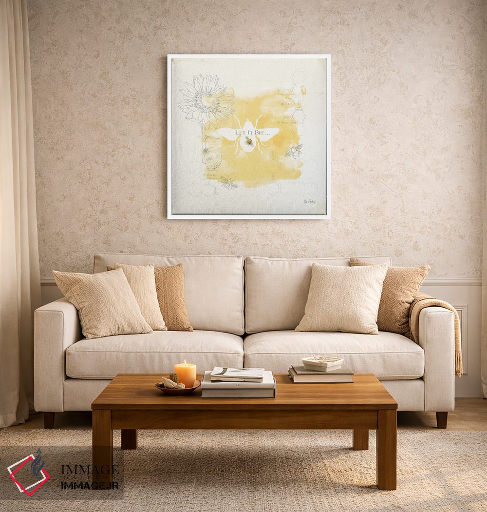 تابلو مینیمال زنبور و زنبور VII اثر کیتی پرتیه - D4W