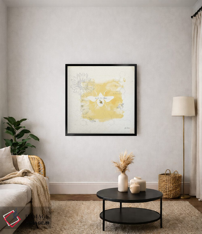 تابلو مینیمال زنبور و زنبور VII اثر کیتی پرتیه - D3B