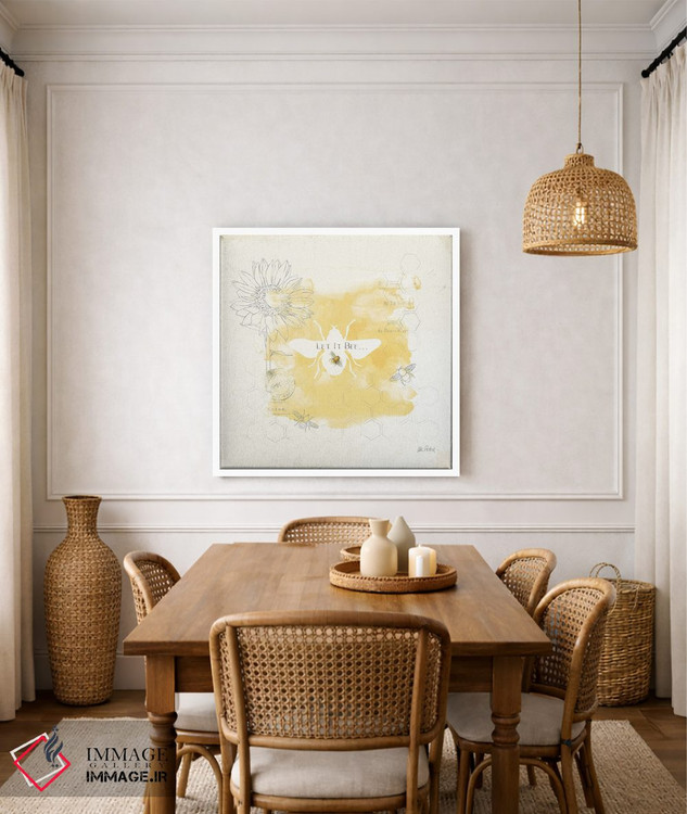 تابلو مینیمال زنبور و زنبور VII اثر کیتی پرتیه - D5W